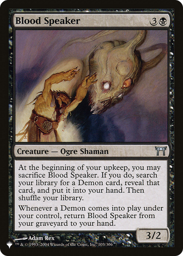 Blood Speaker [The List]