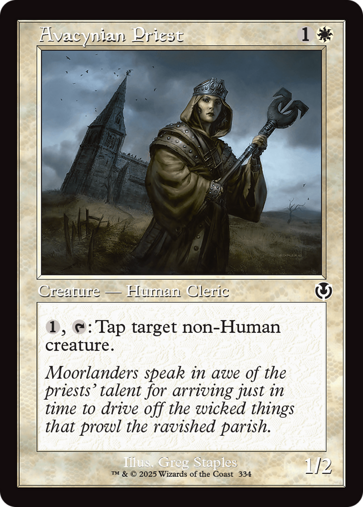 Avacynian Priest (Retro Frame) [Innistrad Remastered]