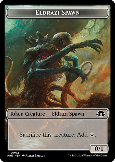 Eldrazi Spawn // Kraken Double-Sided Token [Modern Horizons 3 Tokens]