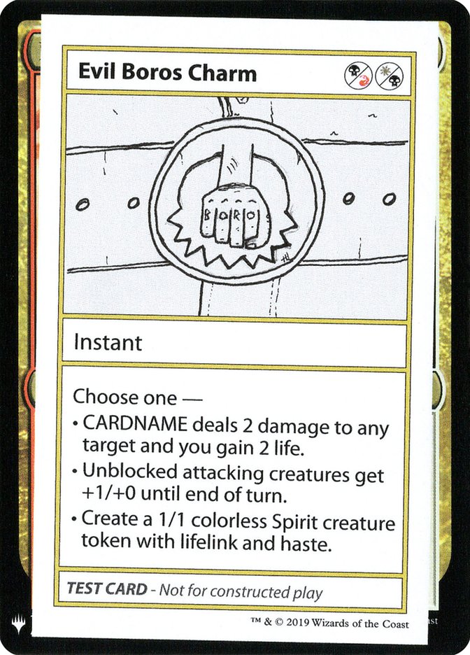 Evil Boros Charm [Mystery Booster Playtest Cards]