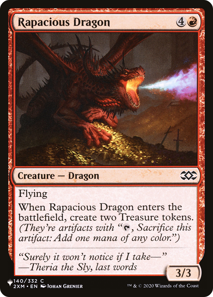 Rapacious Dragon [The List]