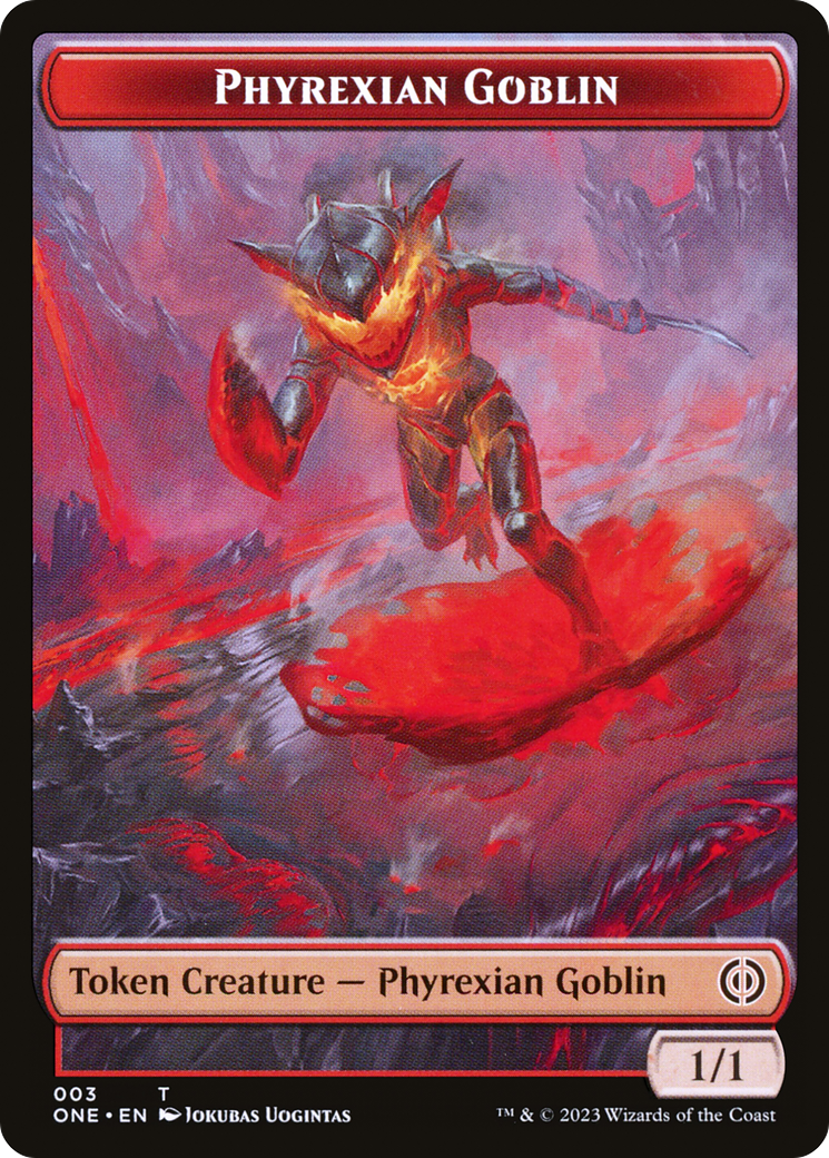 Phyrexian Goblin // Phyrexian Golem Double-Sided Token [Phyrexia: All Will Be One Tokens]