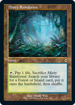 Misty Rainforest (Retro Foil Etched) [Modern Horizons 2]