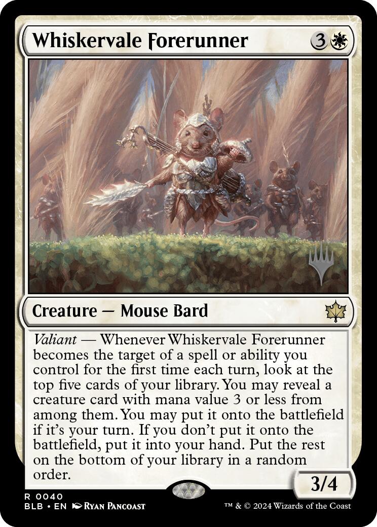 Whiskervale Forerunner (Promo Pack) [Bloomburrow Promos]