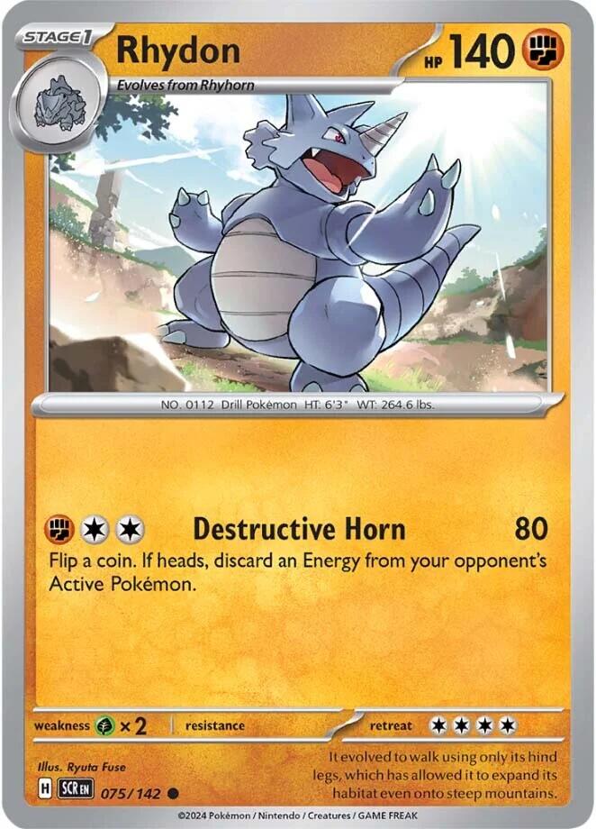 Rhydon (075/142) [Scarlet & Violet: Stellar Crown]