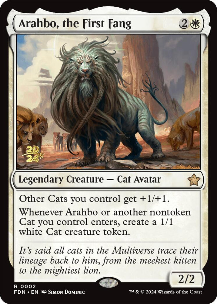 Arahbo, the First Fang [Foundations Prerelease Promos]