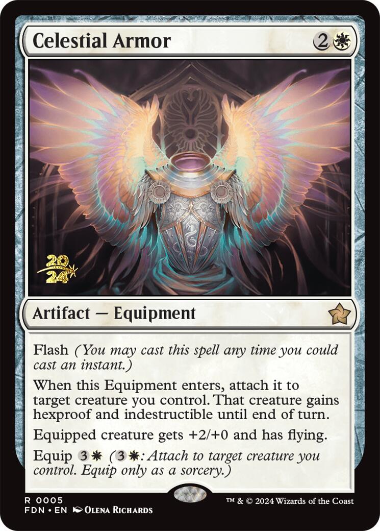 Celestial Armor [Foundations Prerelease Promos]