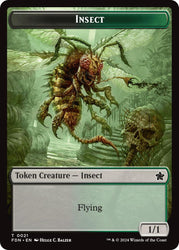 Zombie // Insect Doubled-Sided Token [Foundations Tokens]