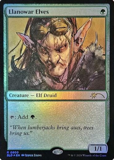 Llanowar Elves (0800) (Rainbow Foil) [Secret Lair Drop Series]