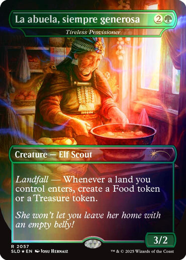 La abuela, siempre generosa - Tireless Provisioner (Rainbow Foil) [Secret Lair Drop Series]