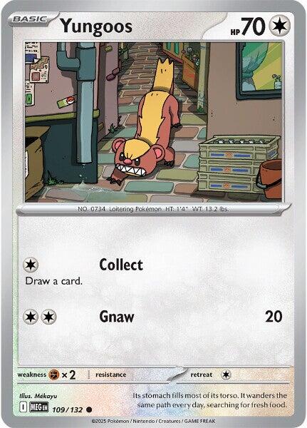 Yungoos (109/132) [Mega Evolution: Base Set]