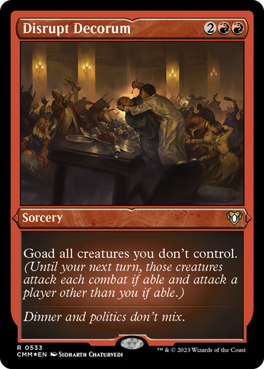 Disrupt Decorum (Foil Etched) [Commander Masters]