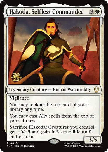 Hakoda, Selfless Commander [Avatar: The Last Airbender Prerelease Cards]