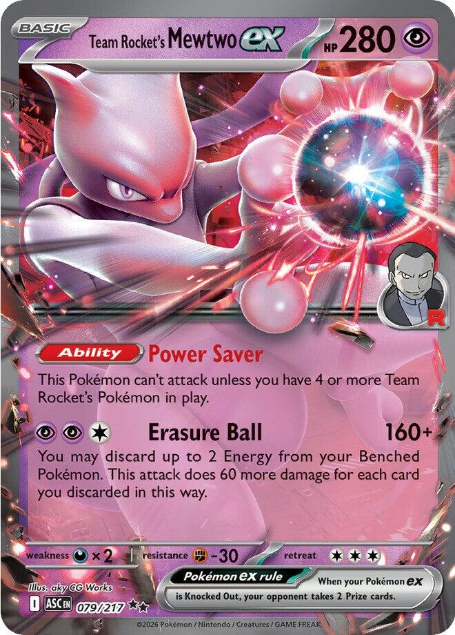 Team Rocket's Mewtwo ex (079/217) [Mega Evolution: Ascended Heroes]