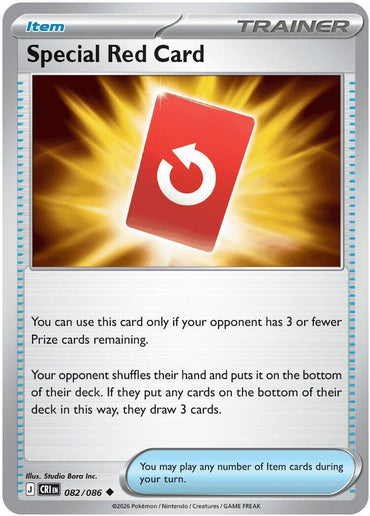 Special Red Card (082/086) [Mega Evolution: Chaos Rising]