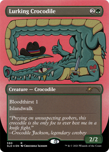 Lurking Crocodile (Foil Etched) [Secret Lair Drop Promos]