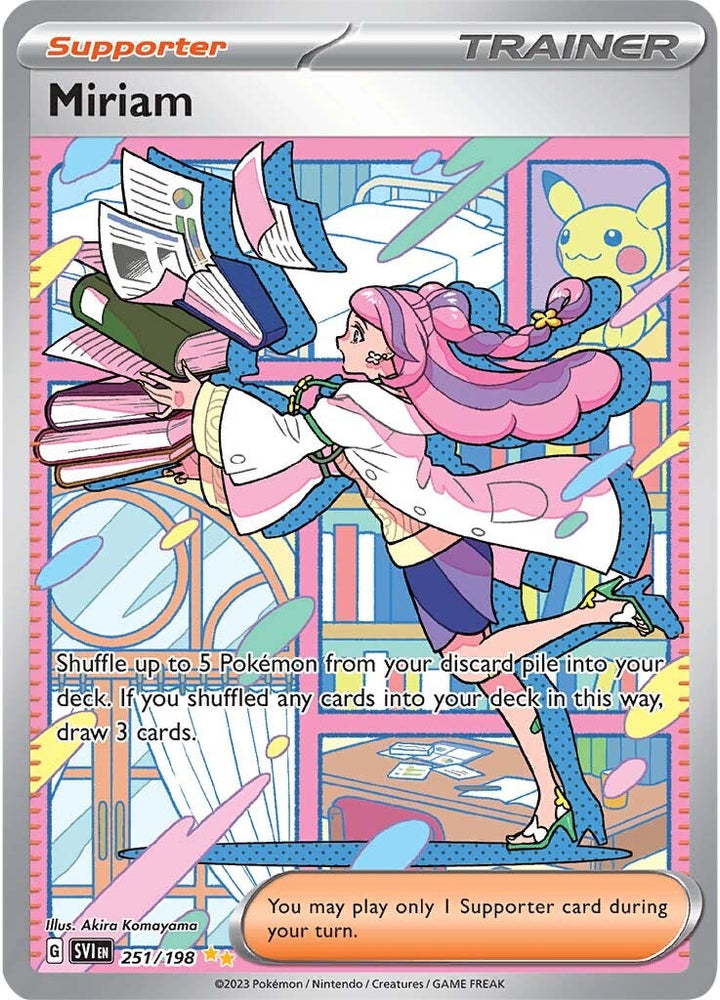 miriam pokemon card 251 198 2023 Scarlet & Violet #251 PSA 9 this card is the perfect way to showcase your collection. Miriam - 179/198 - SV01: