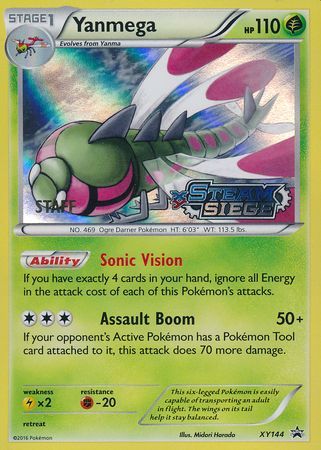 Yanmega (XY144) (Staff) [XY: Black Star Promos]