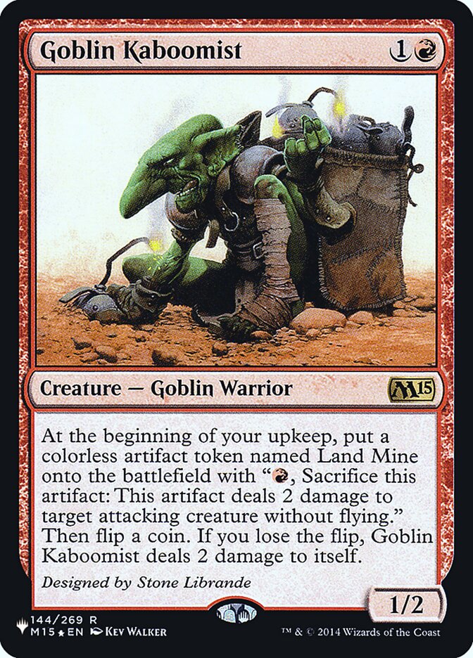 Goblin Kaboomist [Secret Lair: Heads I Win, Tails You Lose]