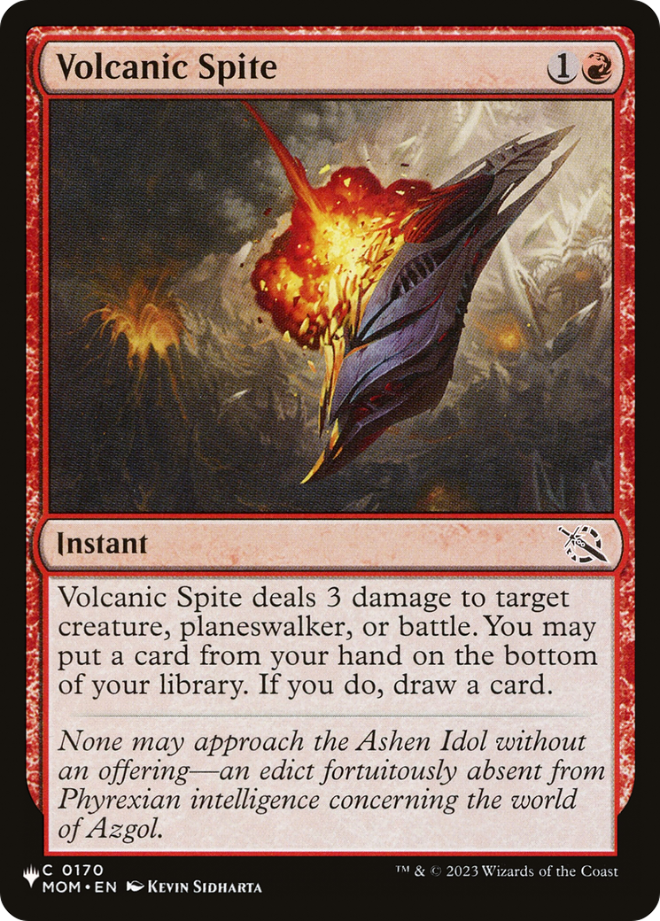 Volcanic Spite [The List]