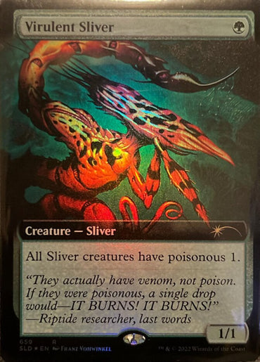 Virulent Sliver (Extended Art) [Secret Lair Drop Promos]