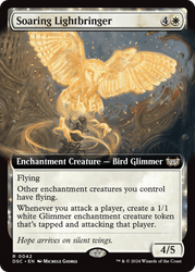 Soaring Lightbringer (Extended Art) [Duskmourn: House of Horror Commander]