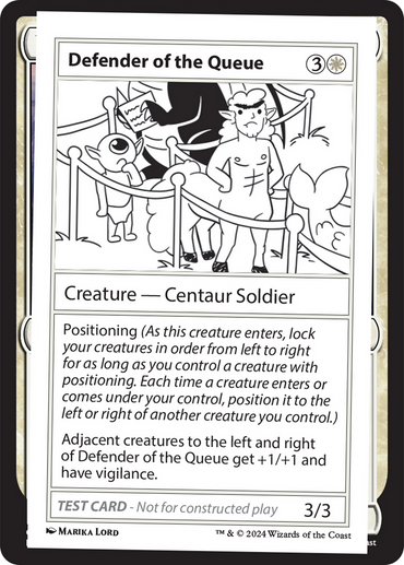 Defender of the Queue [Mystery Booster 2 Playtest Cards]