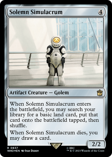 Solemn Simulacrum (Surge Foil) [Doctor Who]