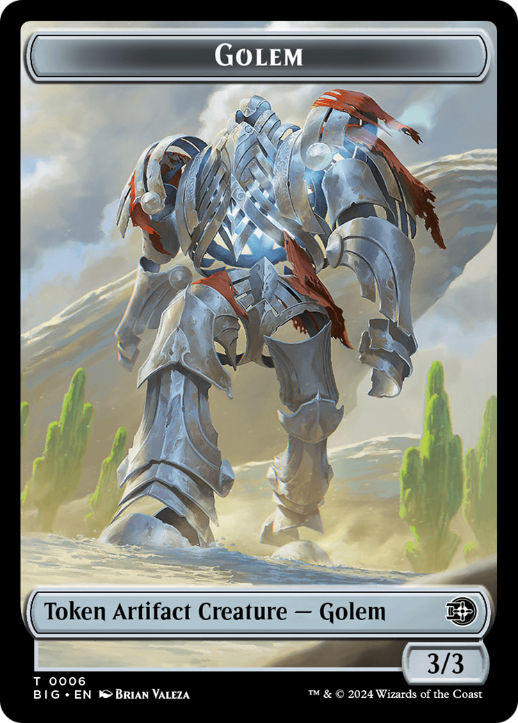 Golem Token [Outlaws of Thunder Junction: The Big Score Tokens]