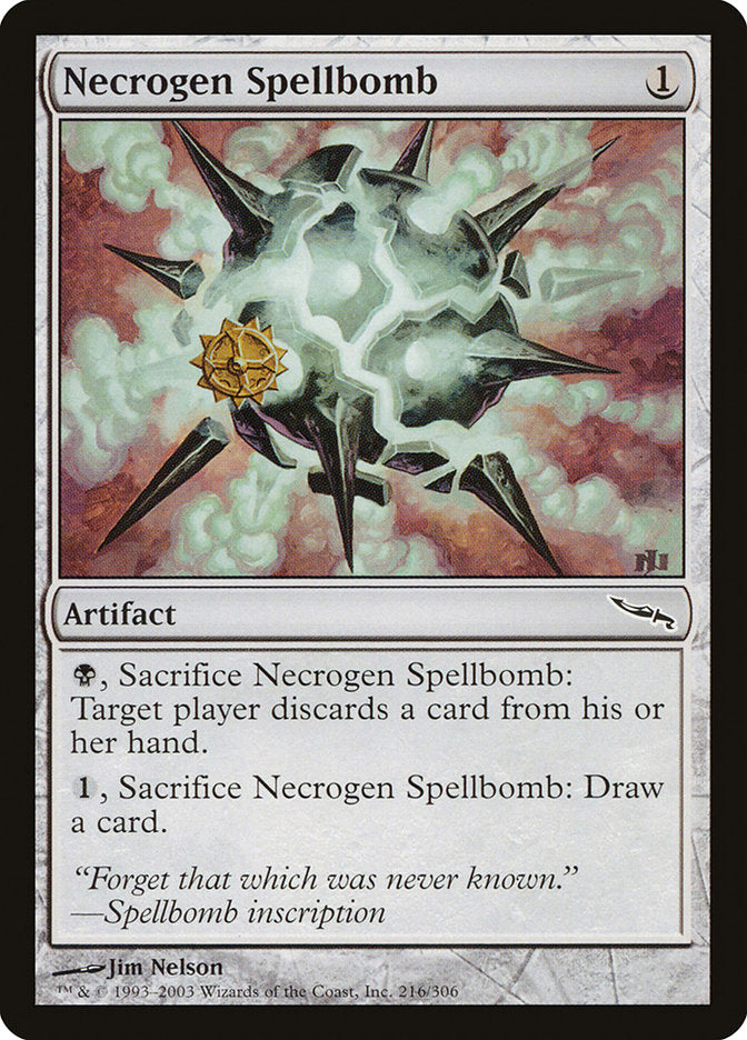 Necrogen Spellbomb [Mirrodin]