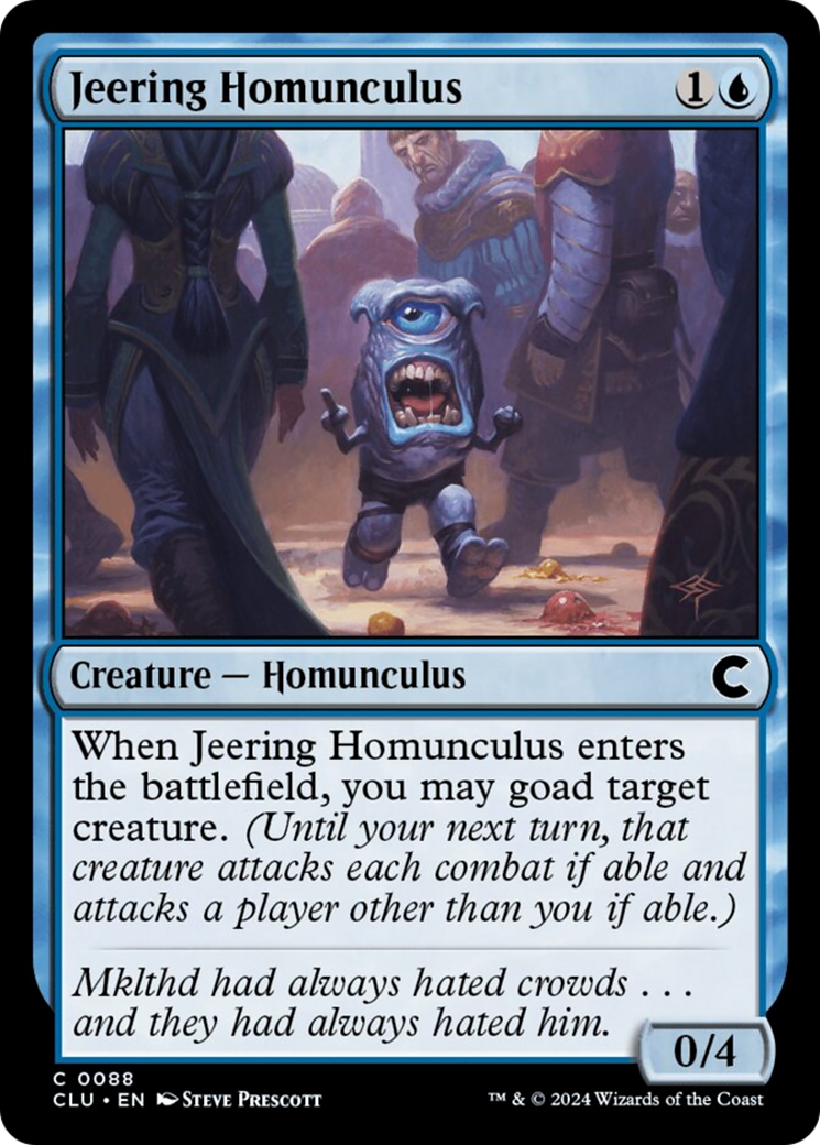 Jeering Homunculus [Ravnica: Clue Edition]