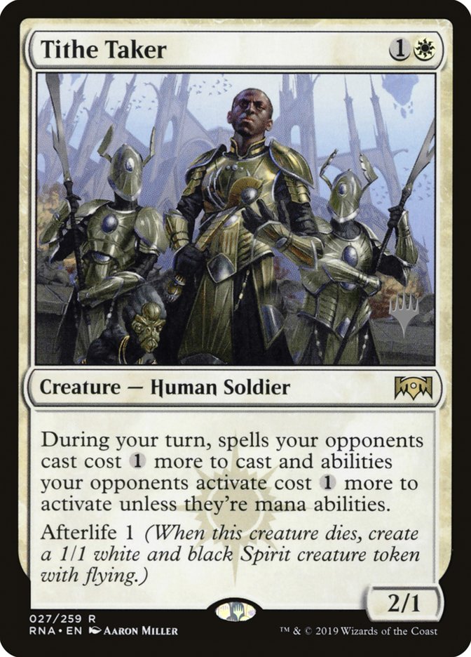 Tithe Taker (Promo Pack) [Ravnica Allegiance Promos]