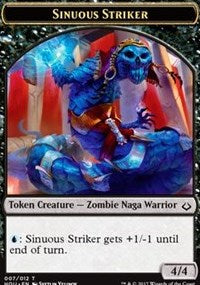 Sinuous Striker // Zombie Double-Sided Token [Hour of Devastation Tokens]