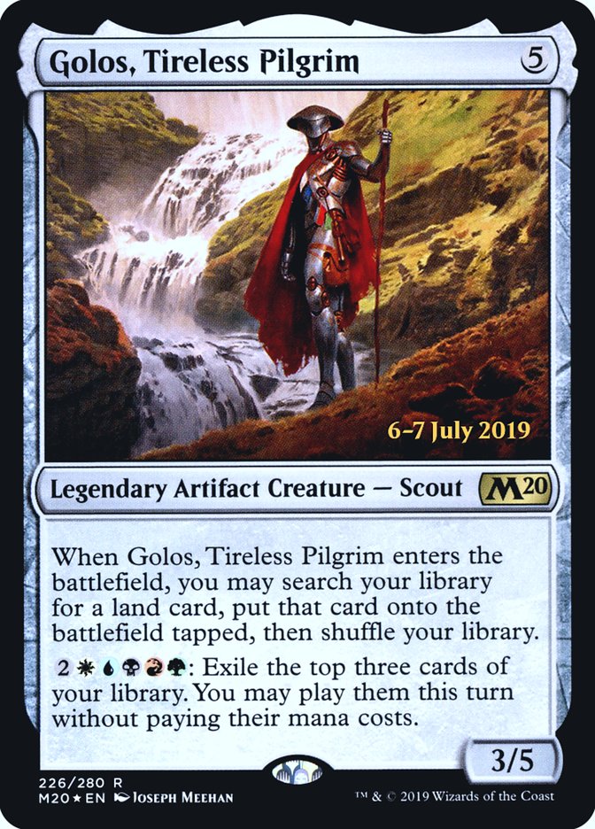 Golos, Tireless Pilgrim [Core Set 2020 Prerelease Promos]