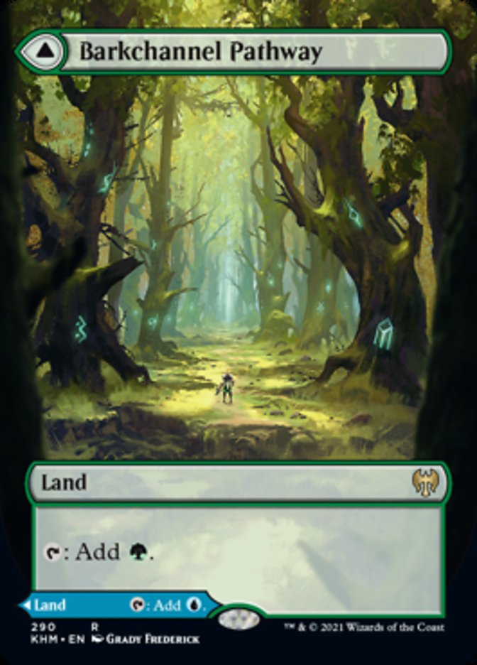 Barkchannel Pathway // Tidechannel Pathway (Borderless Alternate Art) [Kaldheim]