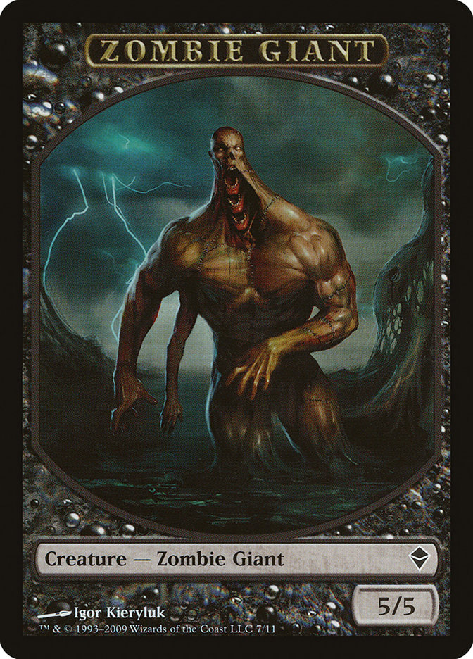 Zombie Giant Token [Zendikar Tokens]