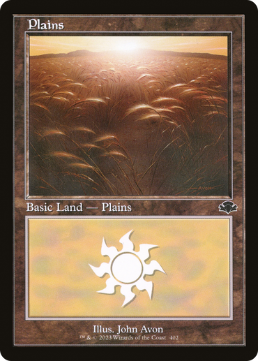 Plains (402) (Retro) [Dominaria Remastered]