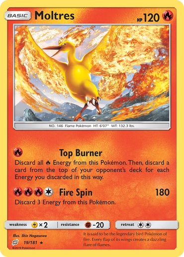 Moltres (19/181) [Sun & Moon: Team Up]