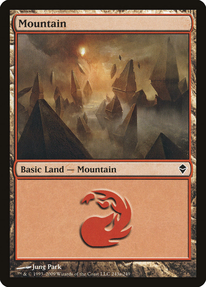 Mountain (243a) [Zendikar]