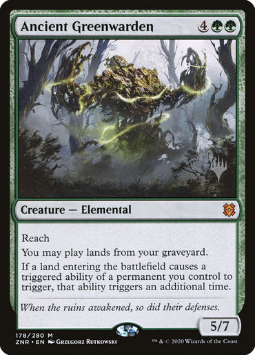 Ancient Greenwarden (Promo Pack) [Zendikar Rising Promos]