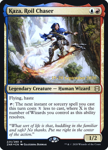 Kaza, Roil Chaser [Zendikar Rising Prerelease Promos]