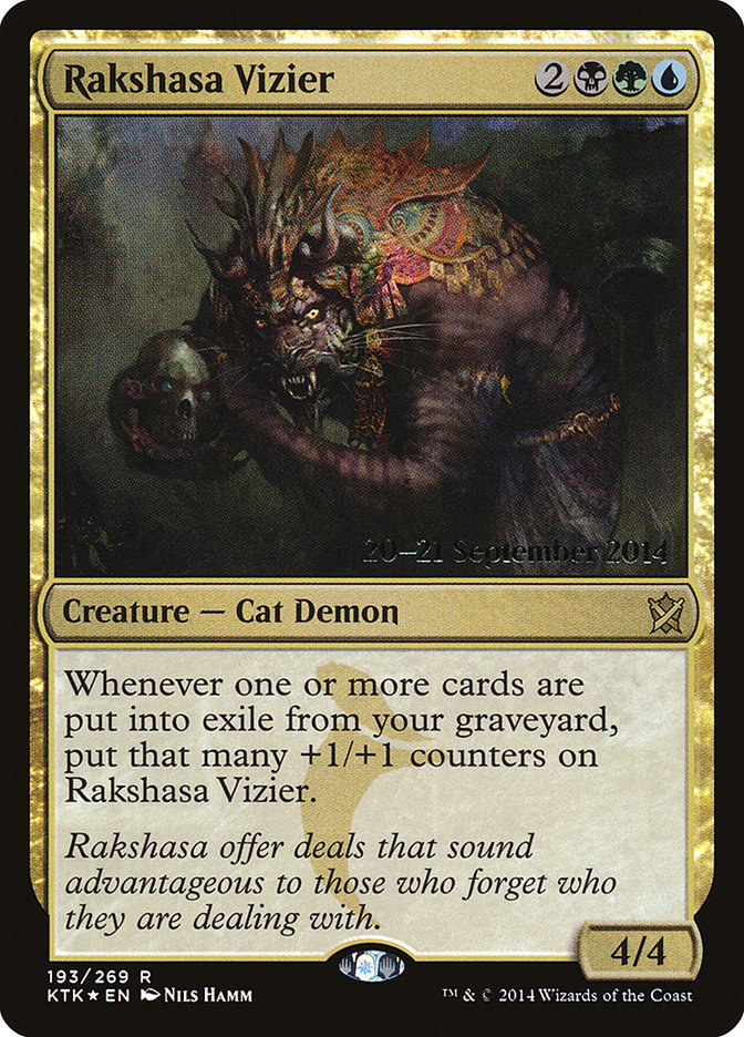 Rakshasa Vizier [Khans of Tarkir Prerelease Promos]