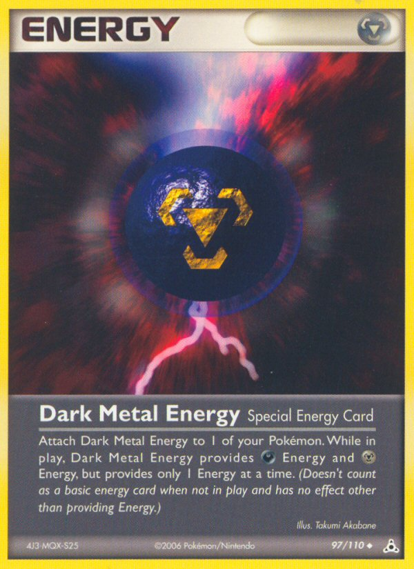 steel energy pokemon card Dark Metal Energy (97/110) [EX: Holon Phantoms]