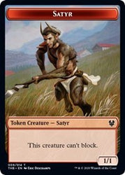 Satyr // Nightmare Double-Sided Token [Theros Beyond Death Tokens]