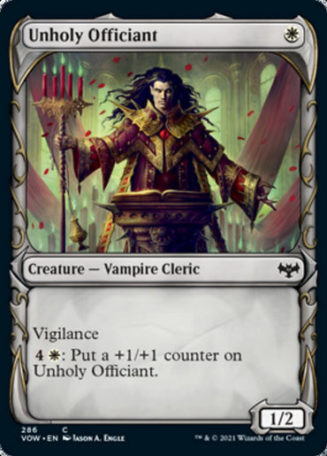 Unholy Officiant (Showcase Fang Frame) [Innistrad: Crimson Vow]