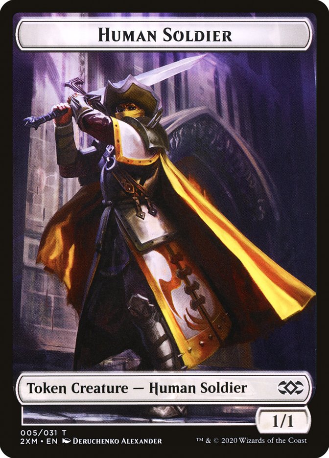 Human Soldier Token [Double Masters Tokens]