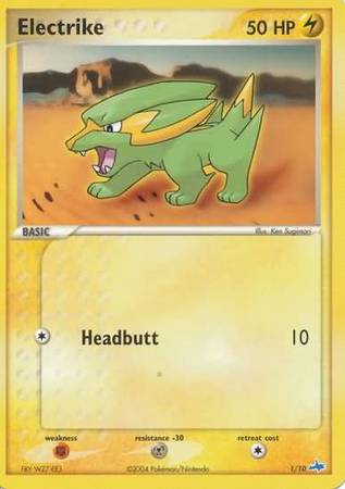 electrike pokemon card price (1/10) [EX: Trainer Kit Fx2 / / 1 Artist Electrike 74/127 Pokémon card from