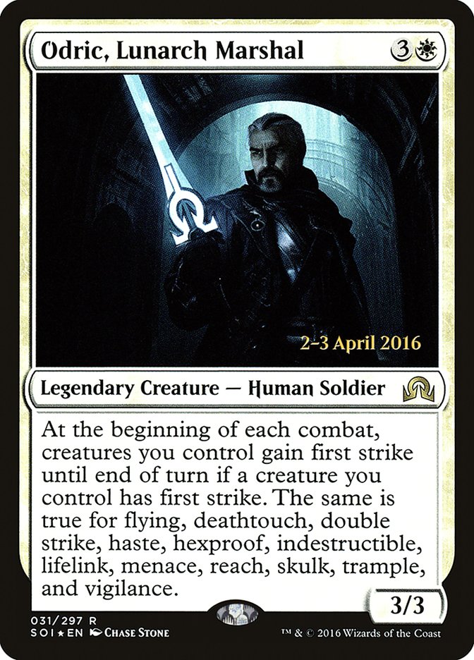 Odric, Lunarch Marshal [Shadows over Innistrad Prerelease Promos]