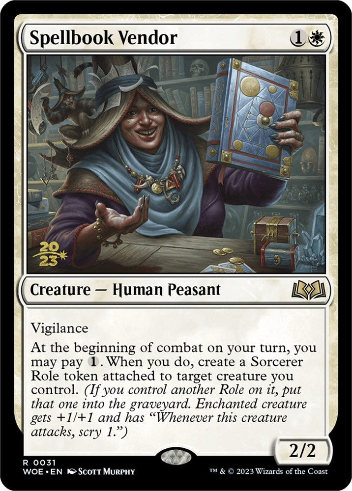 Spellbook Vendor [Wilds of Eldraine Prerelease Promos]