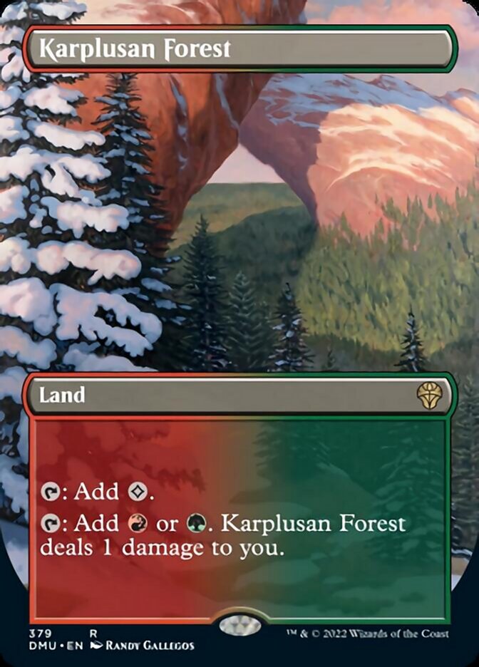 Karplusan Forest (Borderless Alternate Art) [Dominaria United]